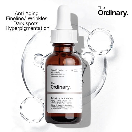The Ordinary Anti-Aging! 1% Retinol Serum in Squalene Reduces Wrinkles & Improves Tone 30ml