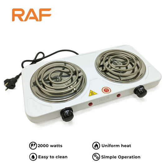 Electric Stove ( double ) & Hot Plate & Cooker R.8020B with Uniform Heating – 2000w