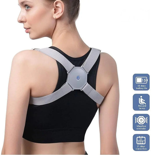 Electric Posture Corrector & Back Brace with Vibration Therapy for Pain Relief