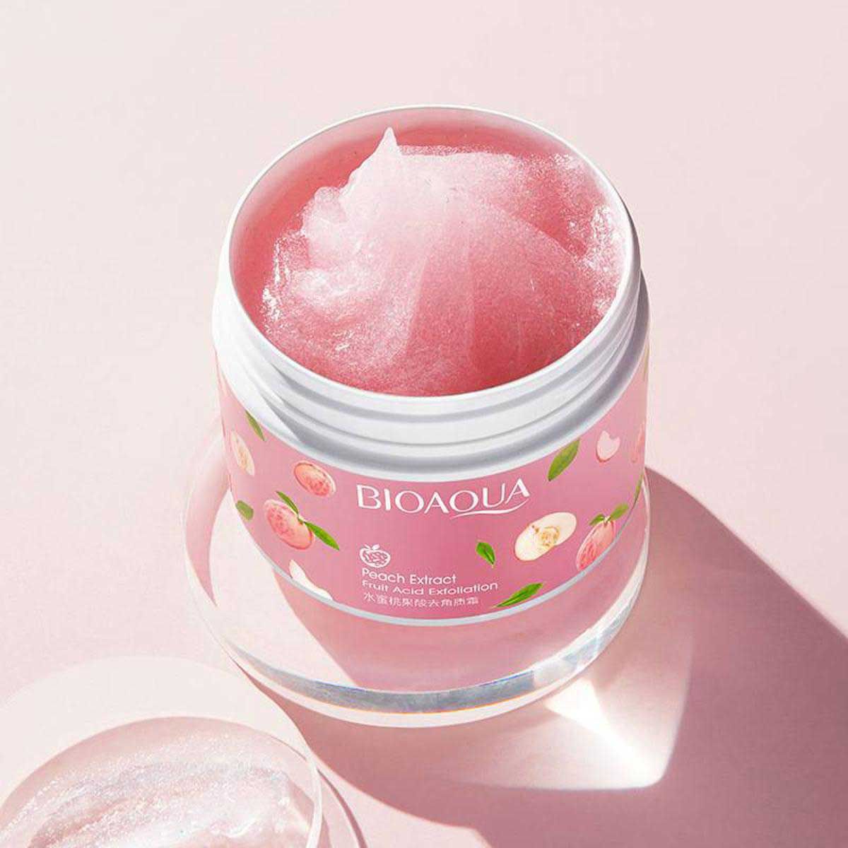 BIOAQUA Peach Exfoliating Face Cream: Gently Buff Away Dead Skin & Glow!