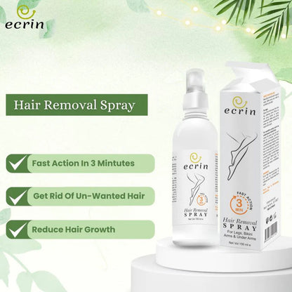 Ecrin Hair Removal Spray For Men And Women - 150ml