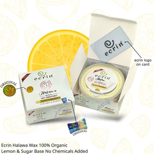Ecrin Organic Halawa Wax 100% Lemon & Sugar Base