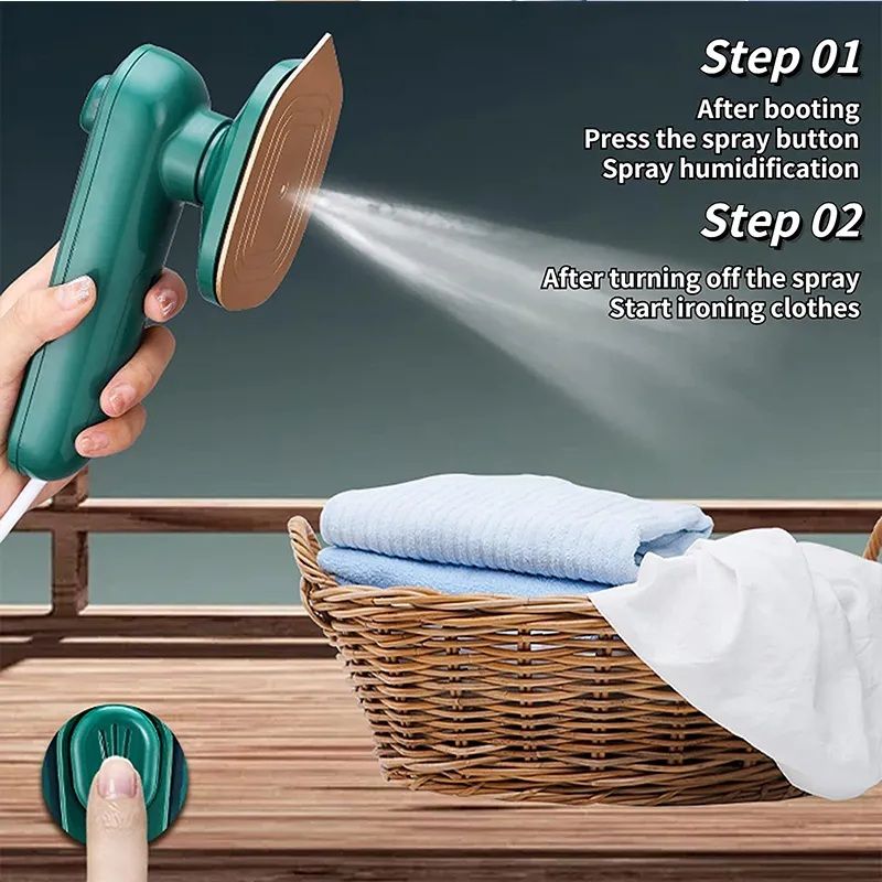 Say Goodbye to Bulky Irons: Portable Garment Steamer for Travel & Home