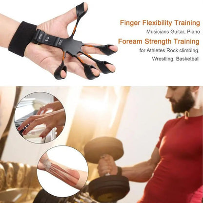 Silicone Gripster: Hand Grip Trainer, Finger Stretcher & More!